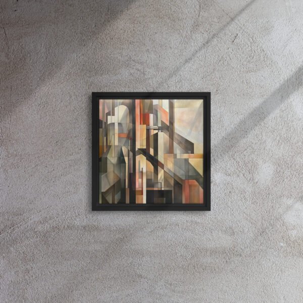 Cubist Urban Sunset Geometry - Image 2