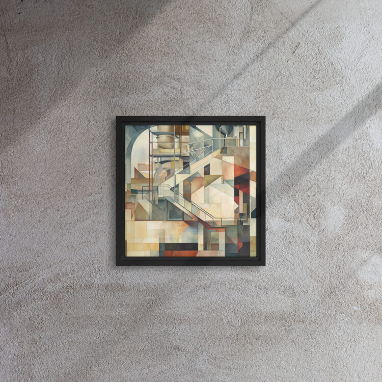 Industrial Cubist Stairway Vision - Image 2