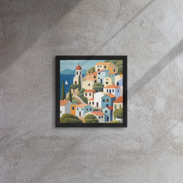 Mediterranean Coast Village Art - Image 2