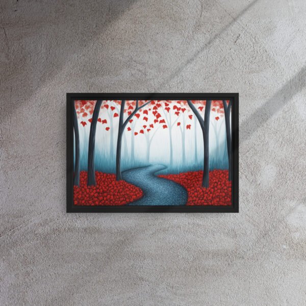 Red Autumn Forest Path - Image 2