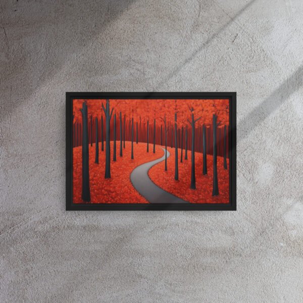 Scarlet Autumn Forest Path - Image 2