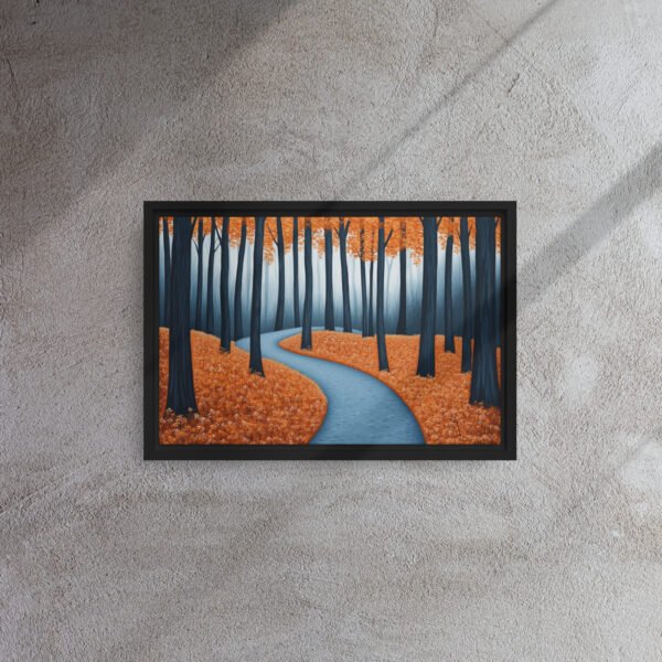 Misty Blue Forest Canvas - Image 2