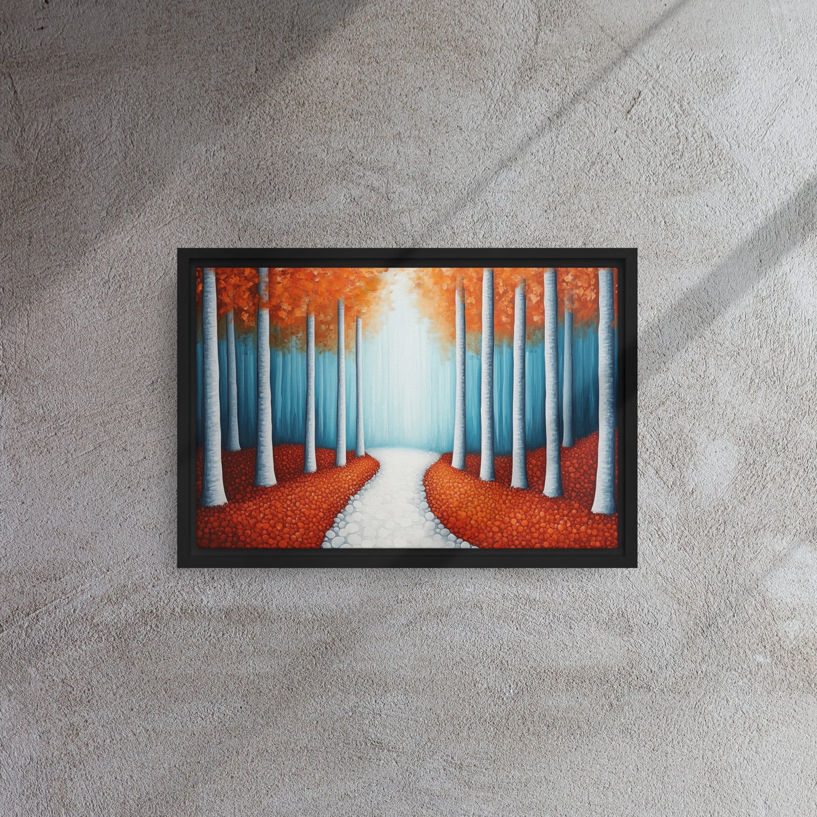 Sunlit Birch Forest Canvas - Image 2