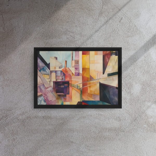 Geometric Urban Abstract Canvas - Image 2