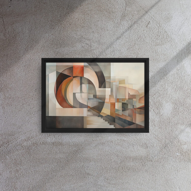 Cubist Stairway Abstract Art - Image 2