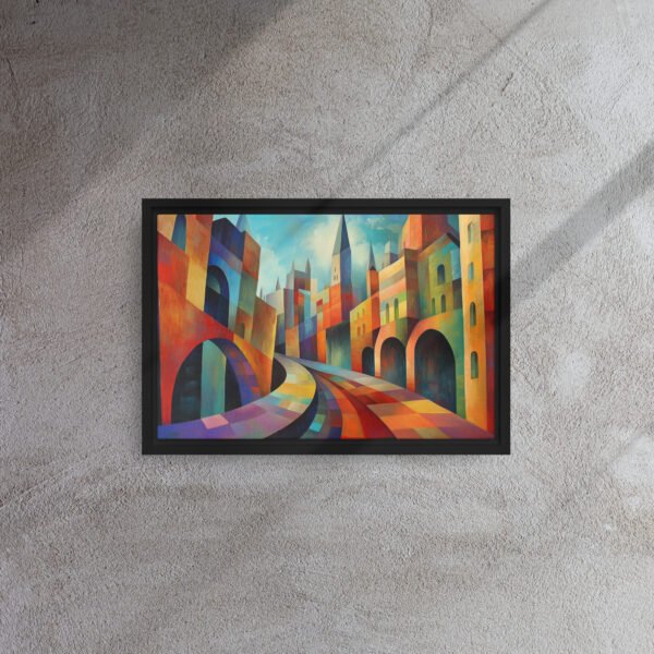 Chromatic Cityscape Canvas Art - Image 2