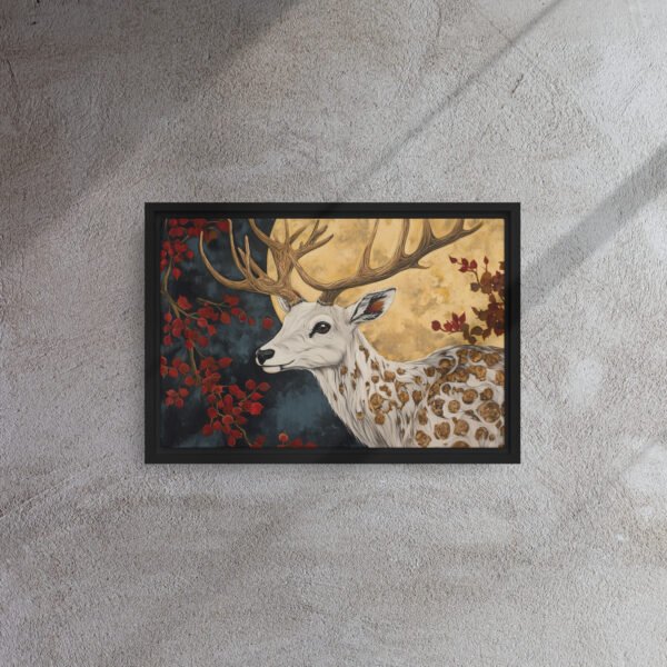 Golden Moon Stag Canvas - Image 2