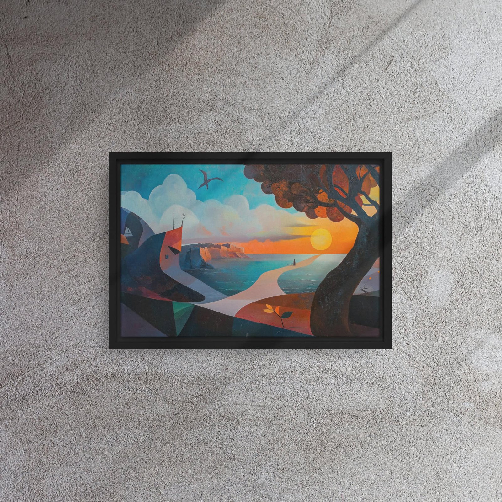 Sunset Coast Dreamscape Art - Image 2