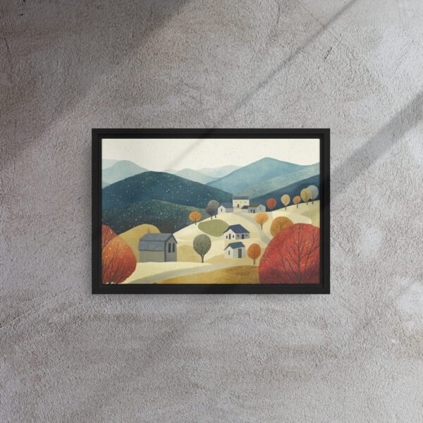 Autumn Hillside Village Serenity - Image 2