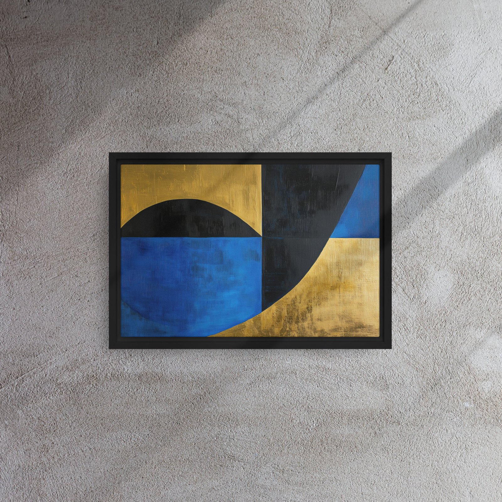 Blue Gold Geometric Fusion - Image 2