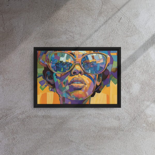 Vibrant Mosaic Portrait Canvas - Image 2