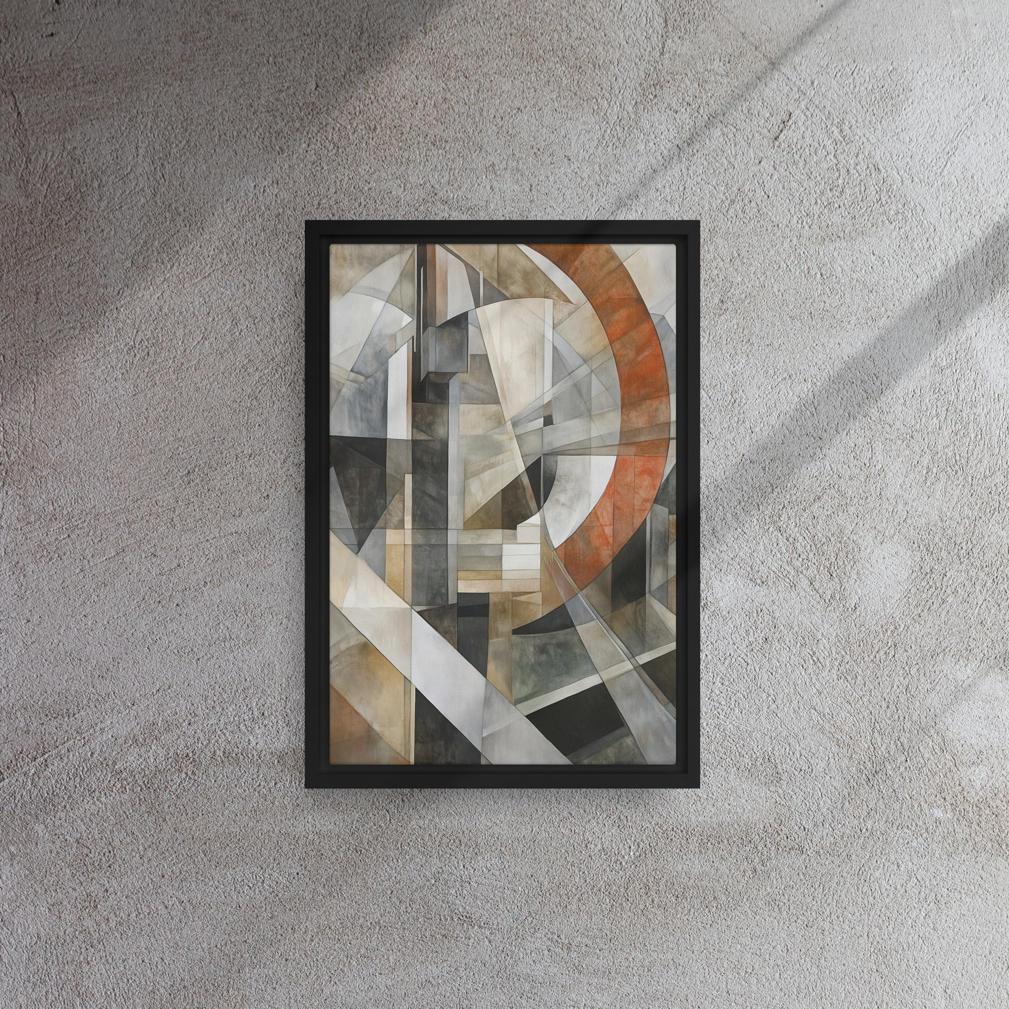 Industrial Arc Cubist Canvas - Image 2