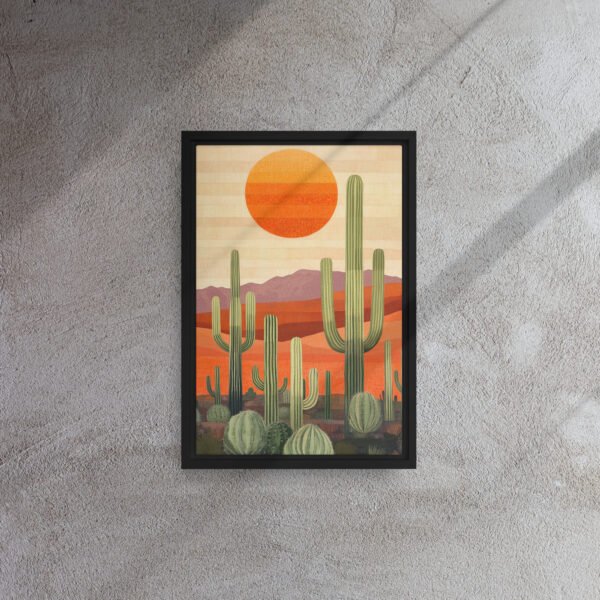 Saguaro Sunset Desert Canvas - Image 2