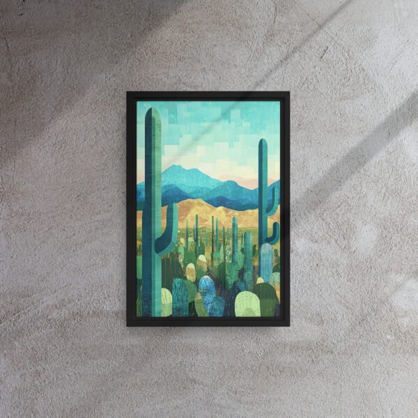Azure Saguaro Desert Art - Image 2