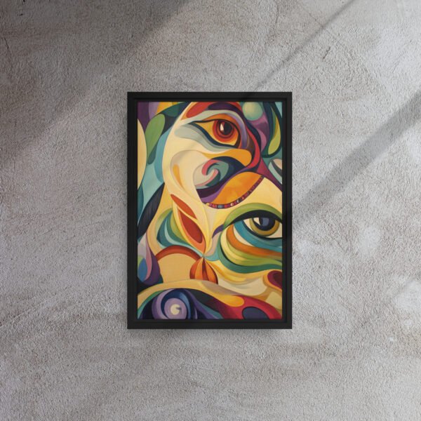 Vibrant Harmony Abstract Portrait - Image 2