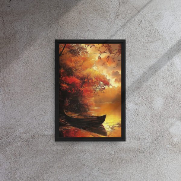 Amber Serenity Rowboat Canvas - Image 2