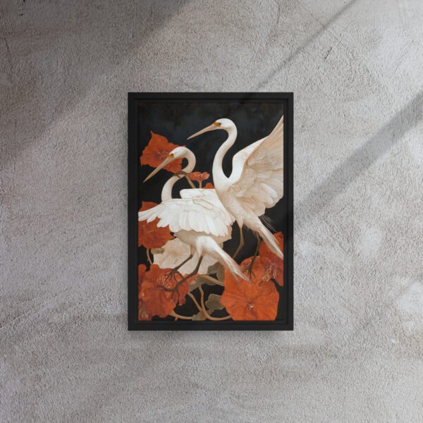 Ivory Heron Blossom Canvas - Image 2
