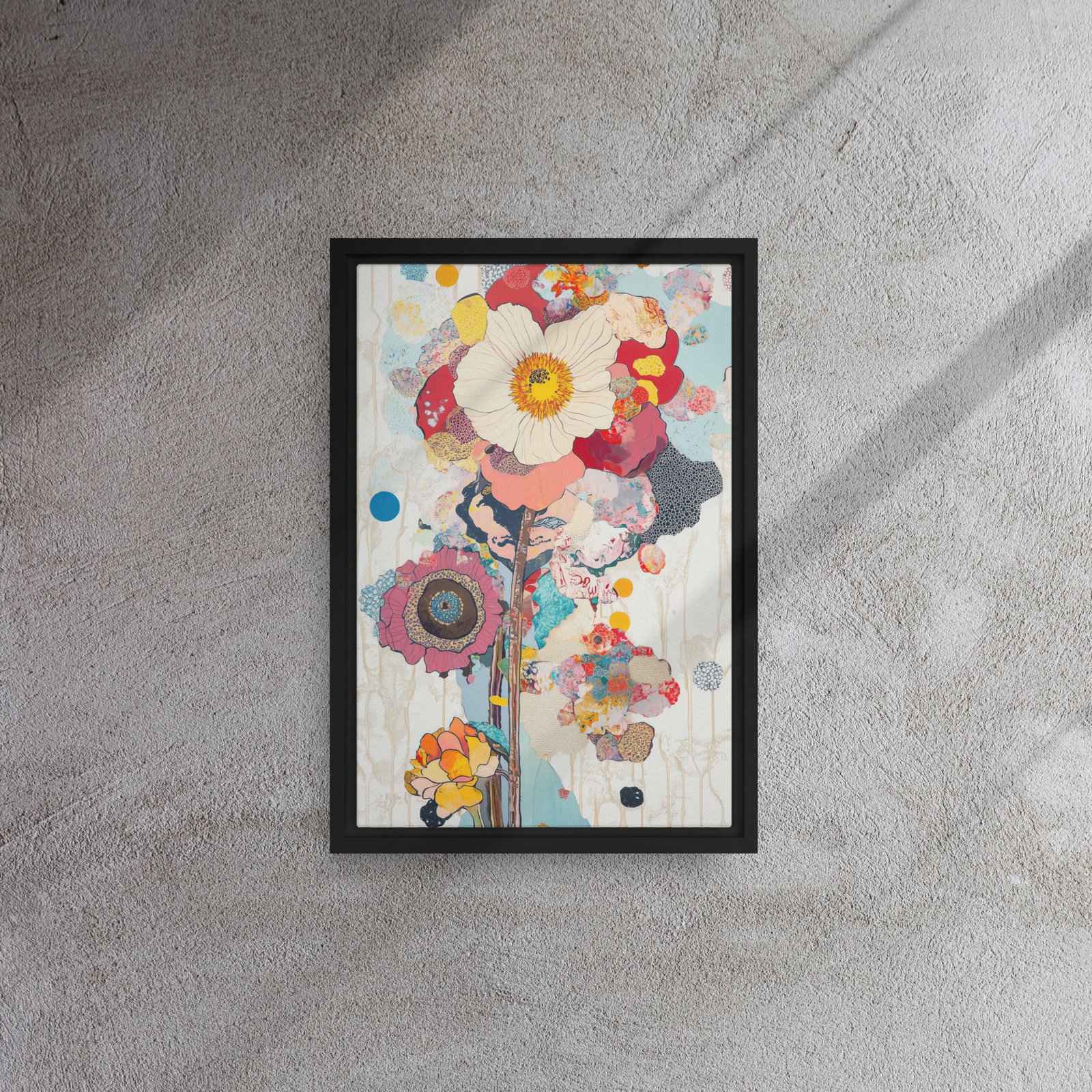 Vivid Poppy Collage Art - Image 2