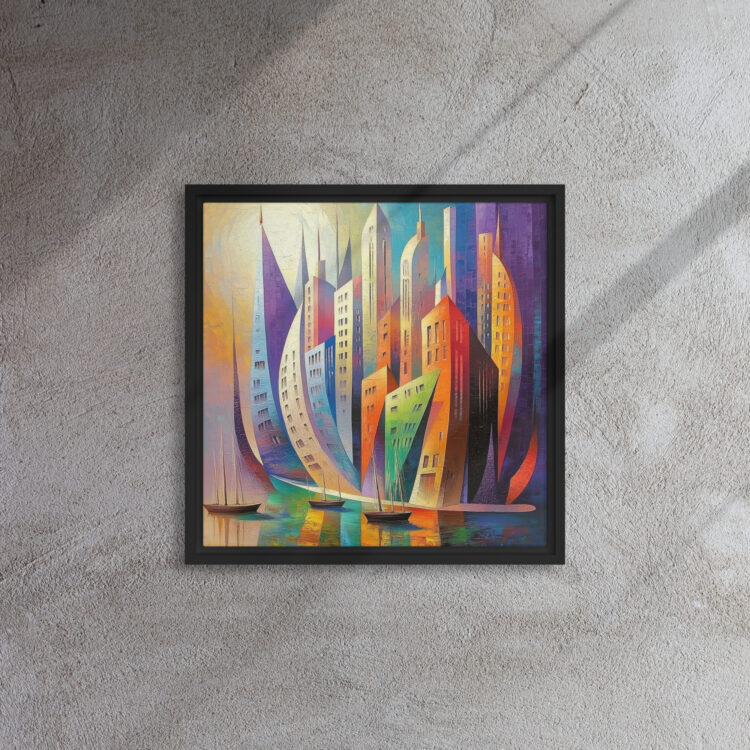 Radiant Sail Cityscape Art