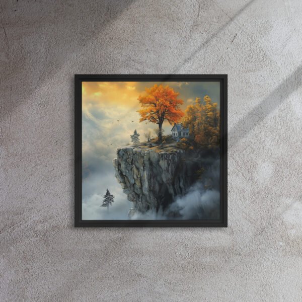 Cloud Sanctuary Autumn - Framed Canvas Print