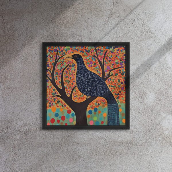 Indigo Grove Songbird - Framed Canvas Print