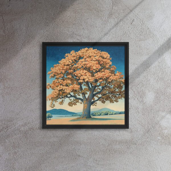 Majestic Oak Meadow - Framed Canvas Print