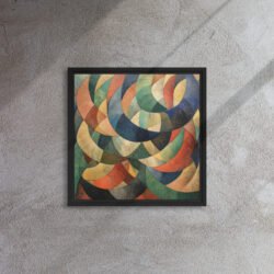 Entwined Horizons framed canvas print