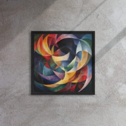 Celestial Spiral Ballet framed canvas print