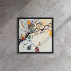 Solar Synapse framed canvas print