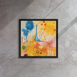 Burst of Sun and Sky framed canvas print