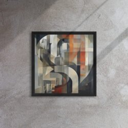 Intersected Paths framed canvas print