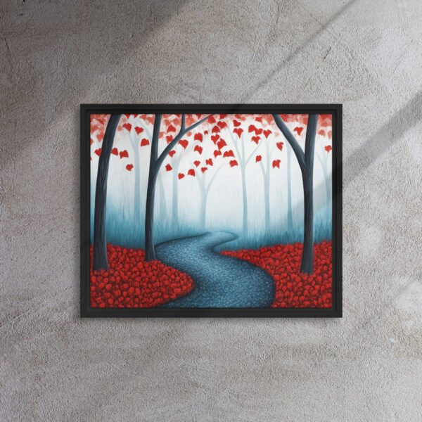 Red Autumn Forest Path - Image 3