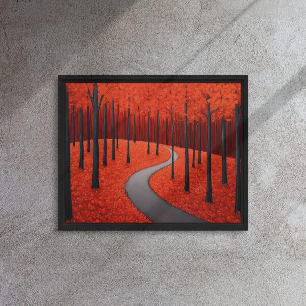 Scarlet Autumn Forest Path - Image 3