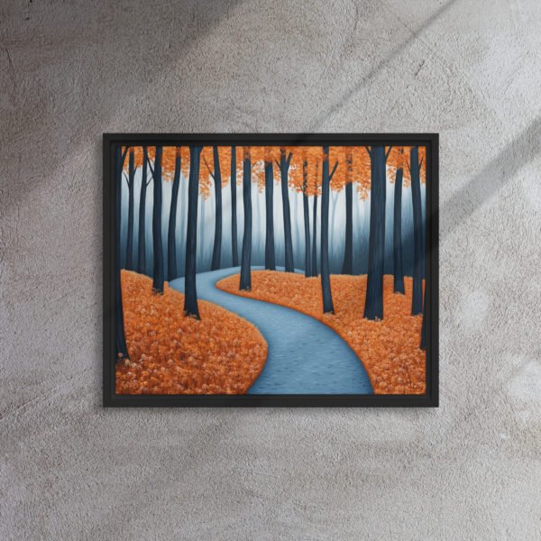 Misty Blue Forest Canvas - Image 3