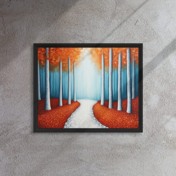 Sunlit Birch Forest Canvas - Image 3