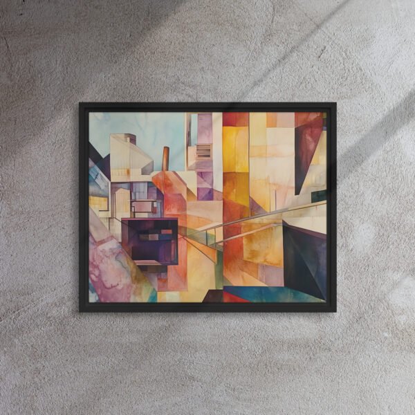 Geometric Urban Abstract Canvas - Image 3