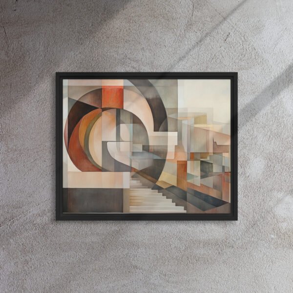 Cubist Stairway Abstract Art - Image 3