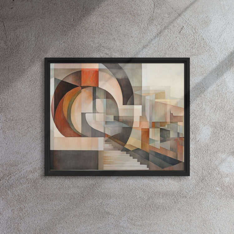 Cubist Stairway Abstract Art - Image 3