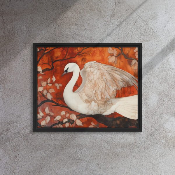 Autumn Swan Elegance Art - Image 3