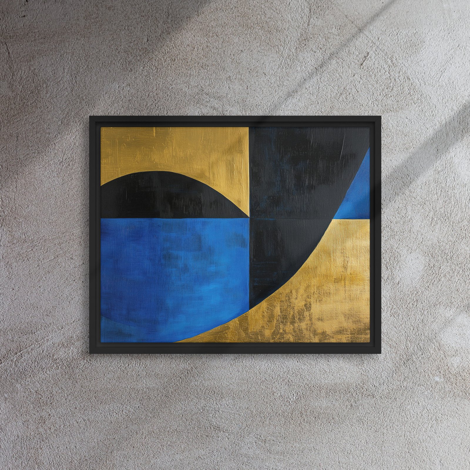 Blue Gold Geometric Fusion - Image 3