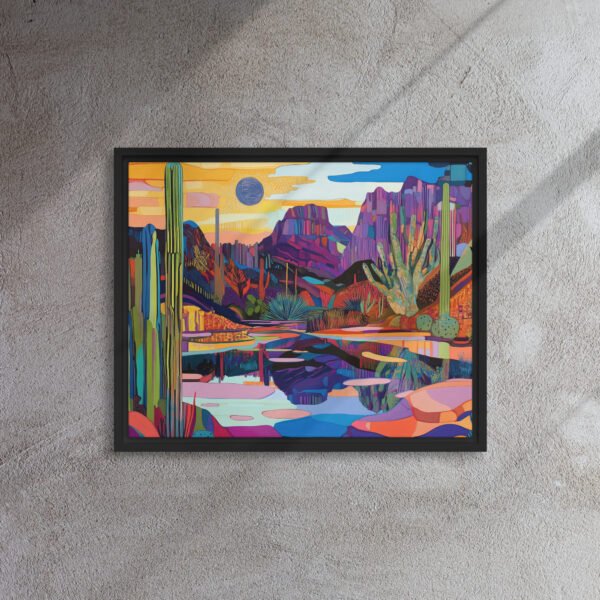 Vivid Desert Mirage Canvas - Image 3