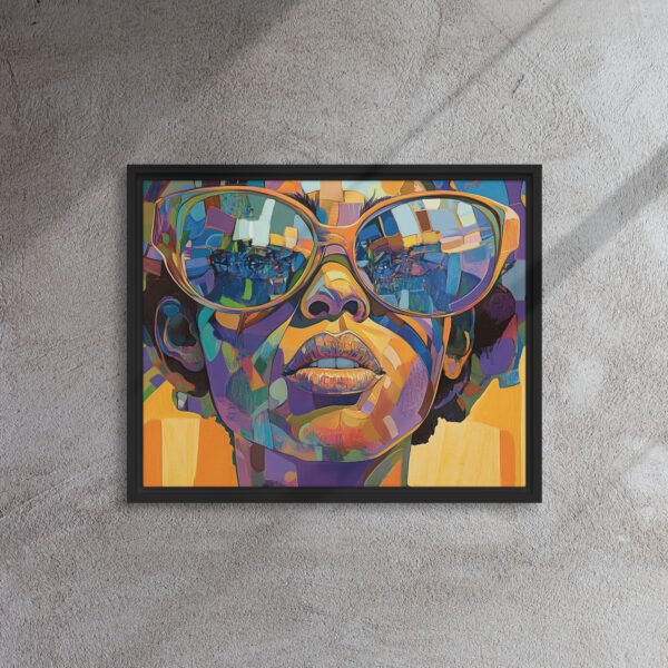 Vibrant Mosaic Portrait Canvas - Image 3