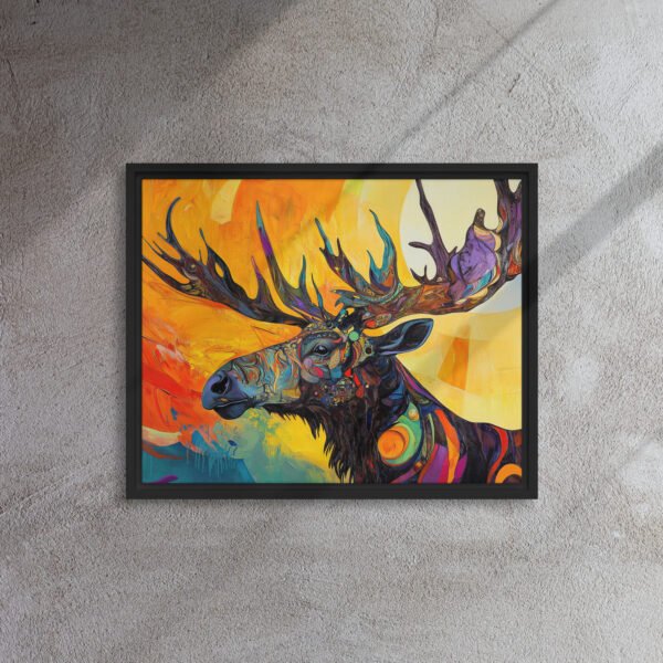 Solar Majesty Moose Canvas - Image 3