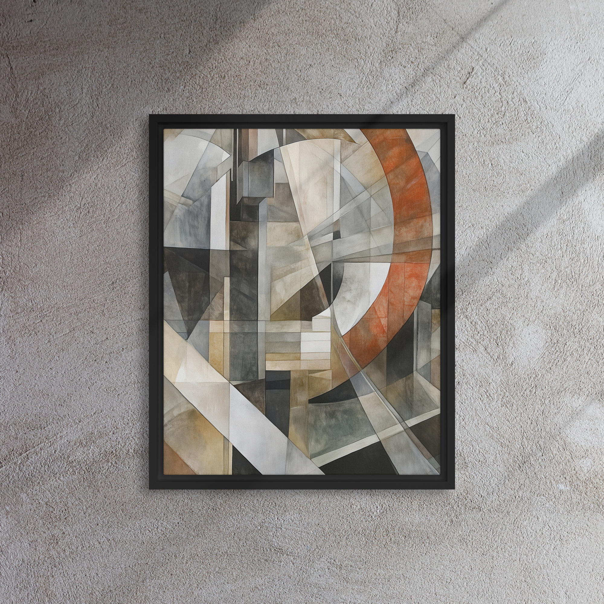 Industrial Arc Cubist Canvas - Image 3