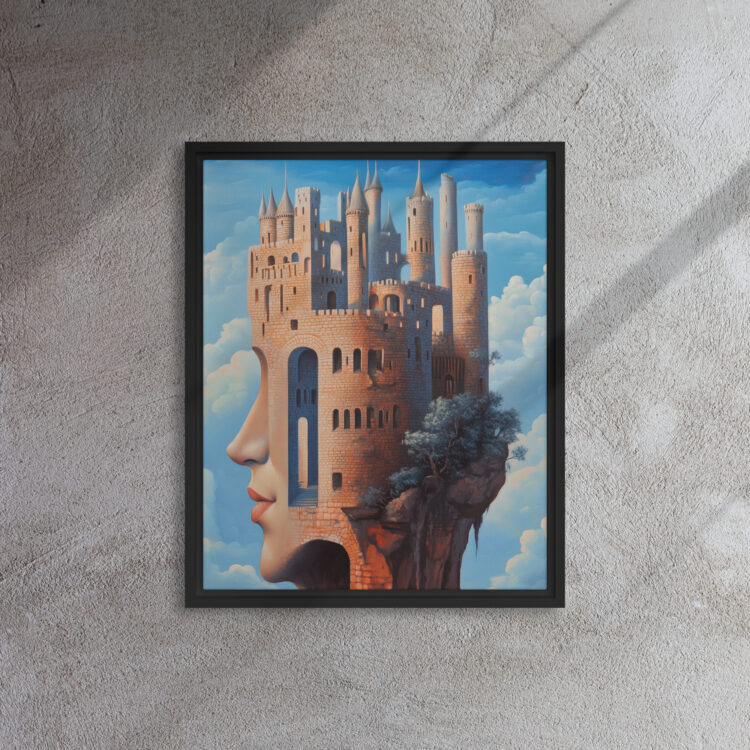 Moonlit Castle in the Clouds Art - Image 3