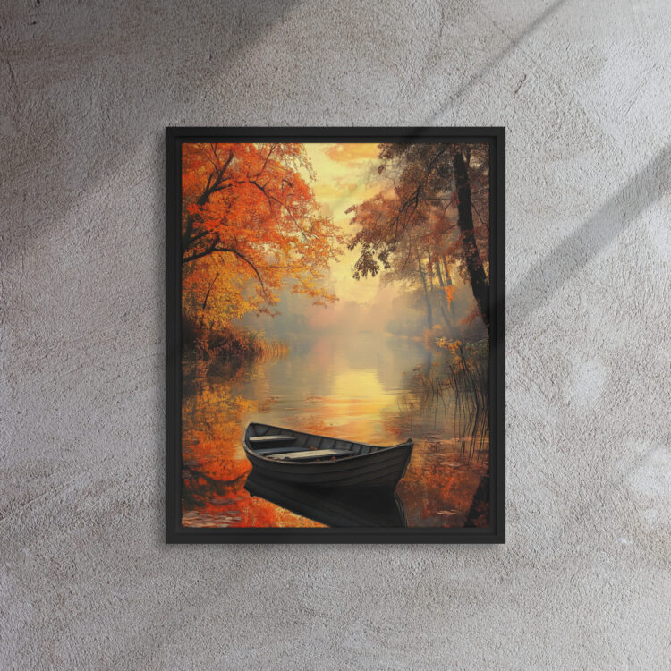 Amber Reflection Rowboat Art - Image 3