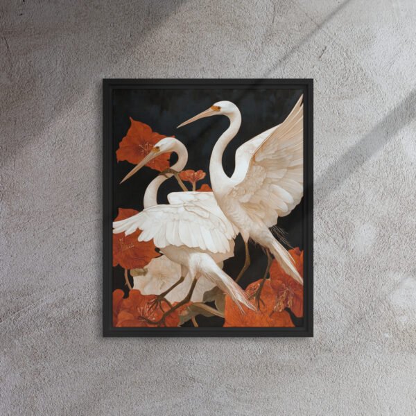 Ivory Heron Blossom Canvas - Image 3