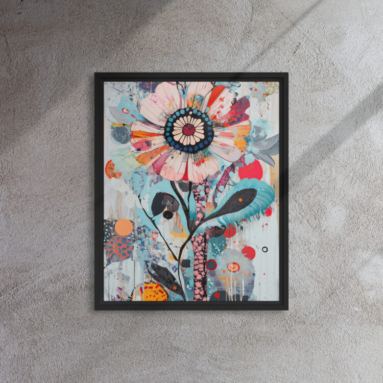 Vibrant Abstract Flower Art - Image 3