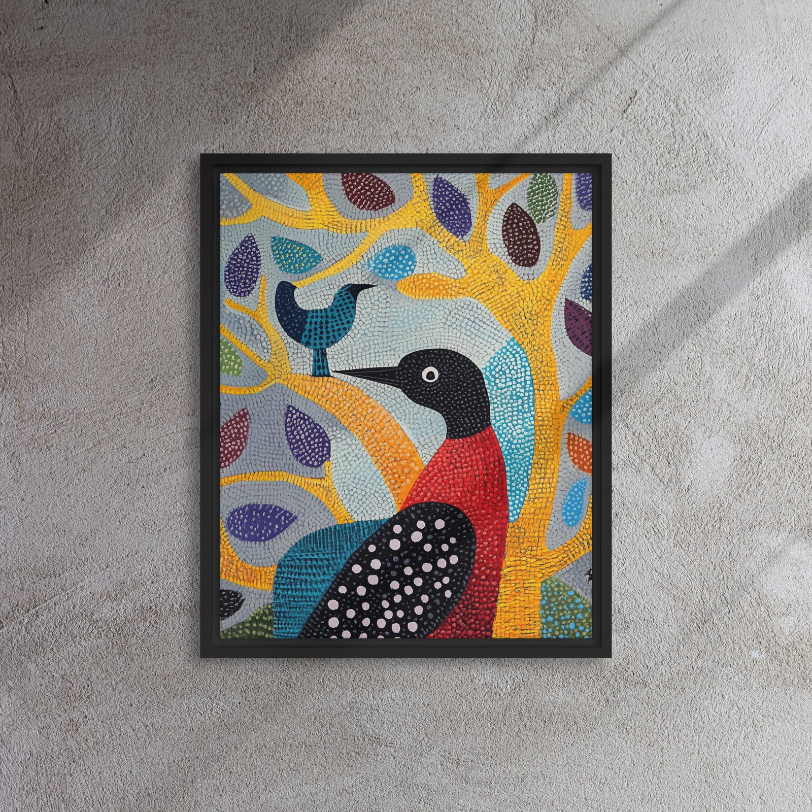 Dotted Birds Vibrant Tree - Image 3