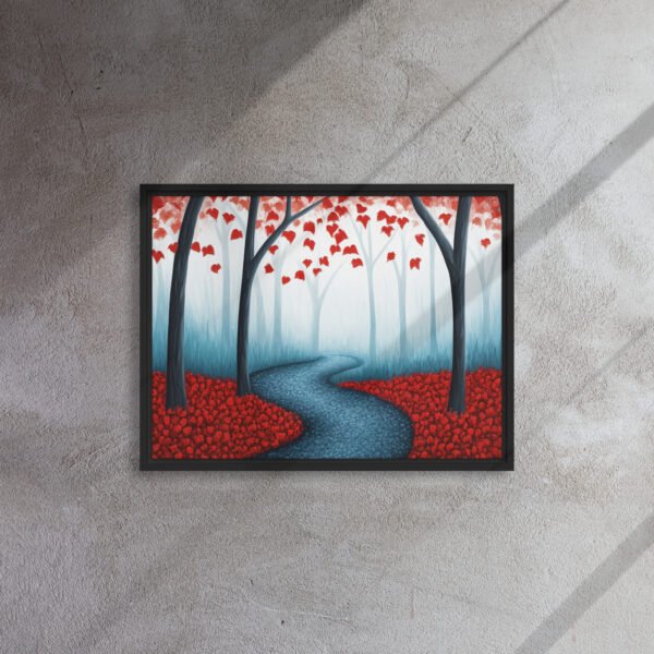 Red Autumn Forest Path - Image 4